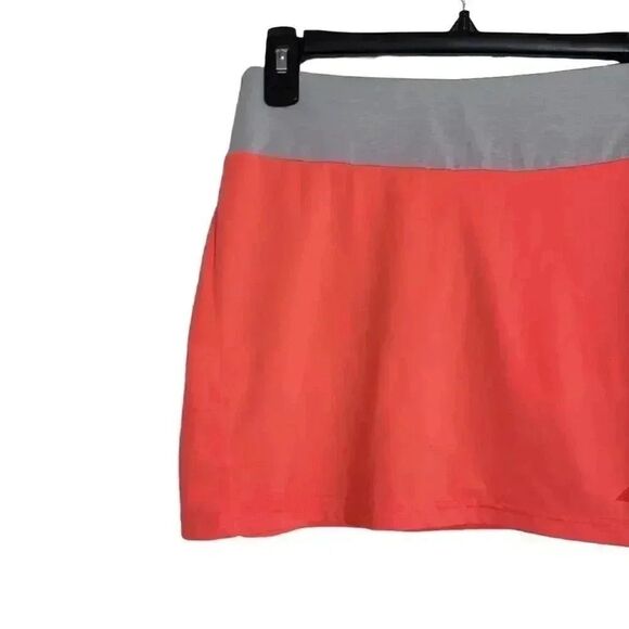 Babolat Girl's Fleuro Red & Gray Waistband Tennis Skirt w Briefs - Picture 5 of 12